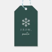 Groene Kerstcadeautag Cadeaulabel (Achterkant)