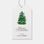 Groene Kerstcadeautags Cadeaulabel (Voorkant)