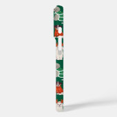 Groene Kersthonden Gepersonaliseerd Meisje Monogra Case-Mate iPhone Case (Achterkant / Links)