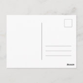 Groene kerstkaart briefkaart (Achterkant)