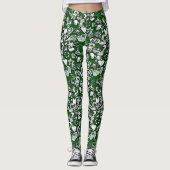 Groene kerstkoekjes leggings (Voorkant)