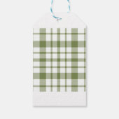 Groene Kerstkrans Kerstcadeau Label Cadeaulabel (Achterkant)