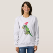 Groene kerstpapegaai trui (Voorkant volledig)