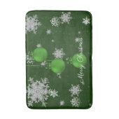 Groene kerstsierplanten Bath Mat (Voorkant Verticaal)