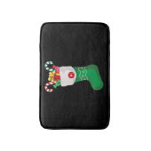 Groene kerststop badmat (Voorkant Verticaal)