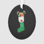 Groene kerststop ornament (voorkant)