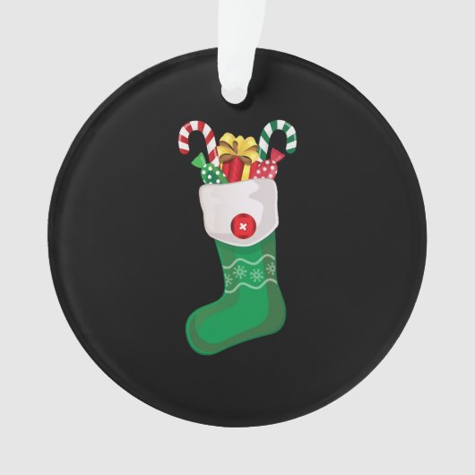 Groene kerststop ornament (voorkant)