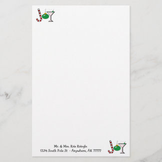 Groene kerstvreugde briefpapier