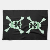 Groene keuken en keukenhanddoeken (Horizontaal)