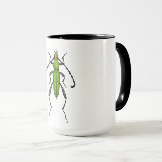 Groene kever mok (Voorkant rechts)