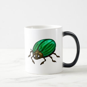 Groene kever morphing kleur Mok