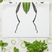 Groene kever theedoek (Gevouwen)