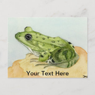 Groene kikker briefkaart