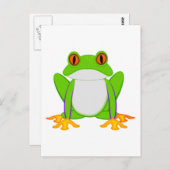 Groene kikker briefkaart (Voorkant / Achterkant)