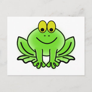 Groene kikker briefkaart
