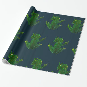 Groene kikker cadeaupapier