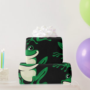 Groene kikker cadeaupapier