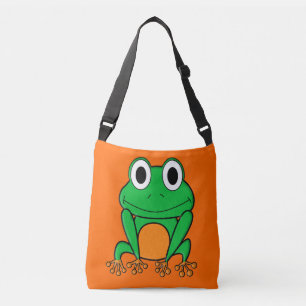 Groene kikker crossbody tas