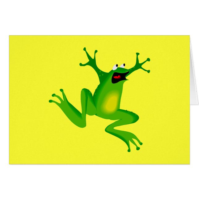 groene kikker dansen (Voorkant Horizontaal)