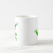 groene kikker dansen koffiemok (Center)