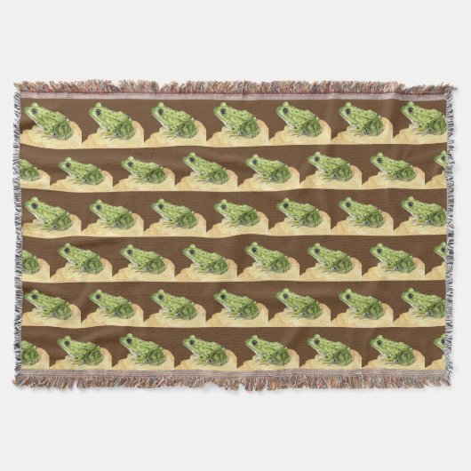 Groene kikker deken (Voorkant)