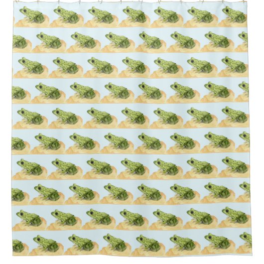 Groene kikker douchegordijn (Voorkant)