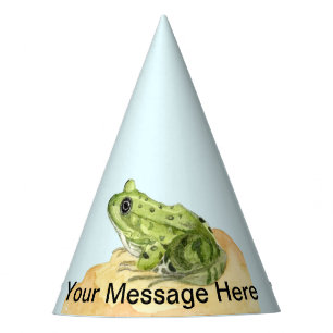 Groene kikker feesthoedjes