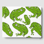 Groene kikker gastenboek (Achterkant)