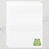 Groene kikker gelinieerd (Voorkant / Achterkant)