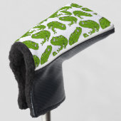 Groene kikker golfheadcover (3/4 voorkant)