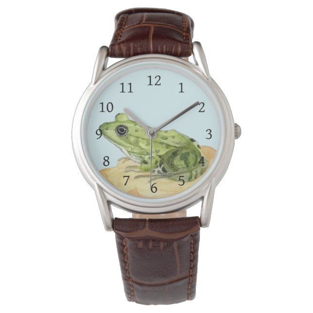 Groene kikker horloge (Voorkant)