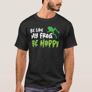 Groene kikker jagen en schattige kikker vanger t-shirt
