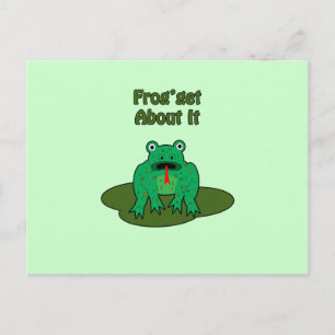 Groene kikker - Kikker Krijg Over It Briefkaart
