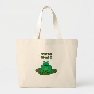 Groene kikker - Kikker Krijg Over It Grote Tote Bag