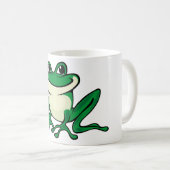 Groene kikker koffiemok (Voorkant rechts)