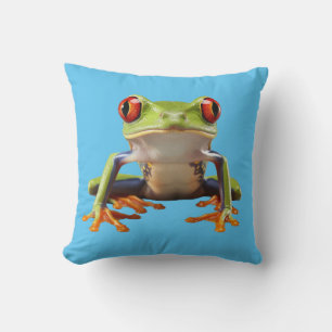 Groene kikker kussen