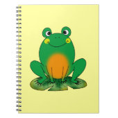 Groene kikker notitieboek (Voorkant)