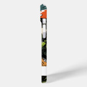 Groene Kikker op Paddestoel Custom Naam Case-Mate iPhone Case (Achterkant / Links)