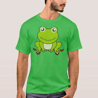 Groene kikker op skateboard Funny Animal T-shirt