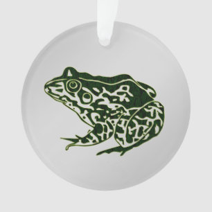 Groene kikker ornament
