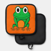 Groene kikker pannenlap (Voorkant / Achterkant)