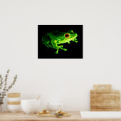 Groene kikker poster (Keuken)