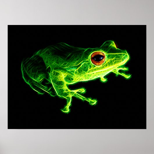 Groene kikker poster (Voorkant)