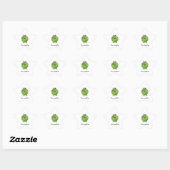 Groene kikker ster sticker (Vel)