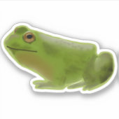 Groene kikker sticker (Voorkant)