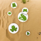 Groene kikker tafelconfetti confetti