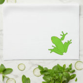 Groene kikker theedoek (Gevouwen)