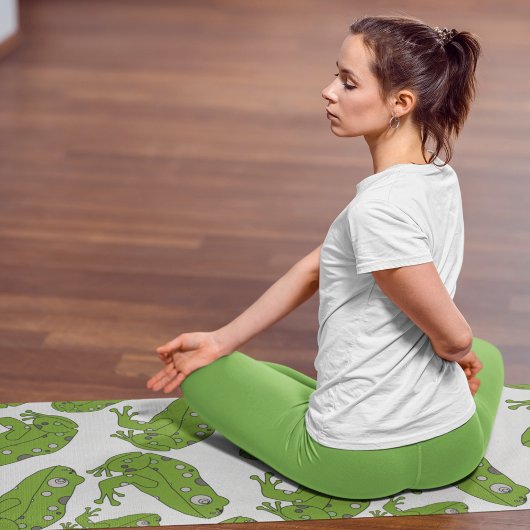 Groene kikker yogamat