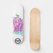 Groene kikkerroze varken skateboard (Voorkant)