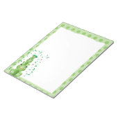 Groene kikkers gestippelde bosdieren notitieblok (Schuin)